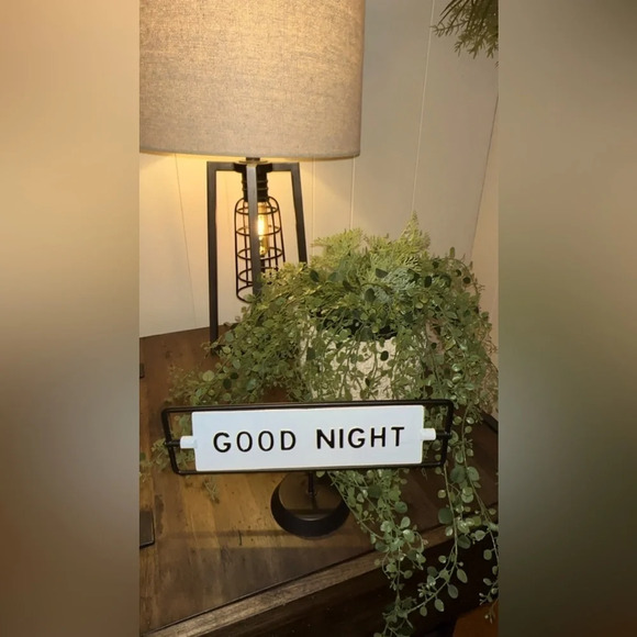 NWT Hearth & Hand with Magnolia Home | Farmhouse Metal Sign Good Day Good Night - Picture 5 of 5